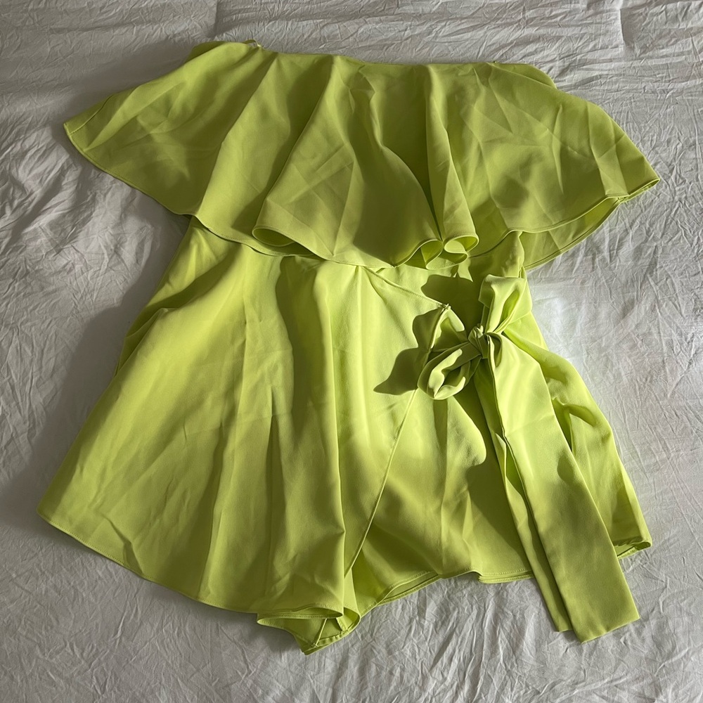 LIME GREEN ROMPER